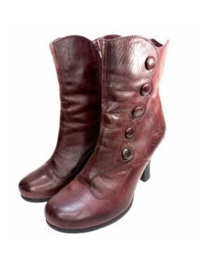 Miz Mooz Burgundy Heeled Boots | 7
